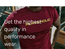 Tablet Screenshot of playaholicsportswear.com